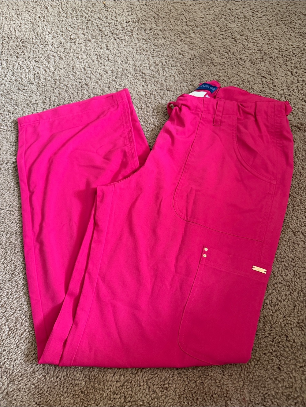 koi Wide-Leg Scrub Pants in Bright Pink